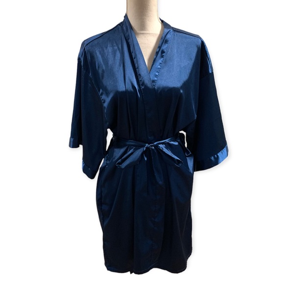 Other - Blue Satin Robe size S/M